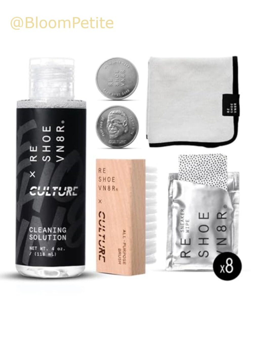 Limited-Edition Sneaker Cleaning Kit 4oz Solution Brush Wipes Towel